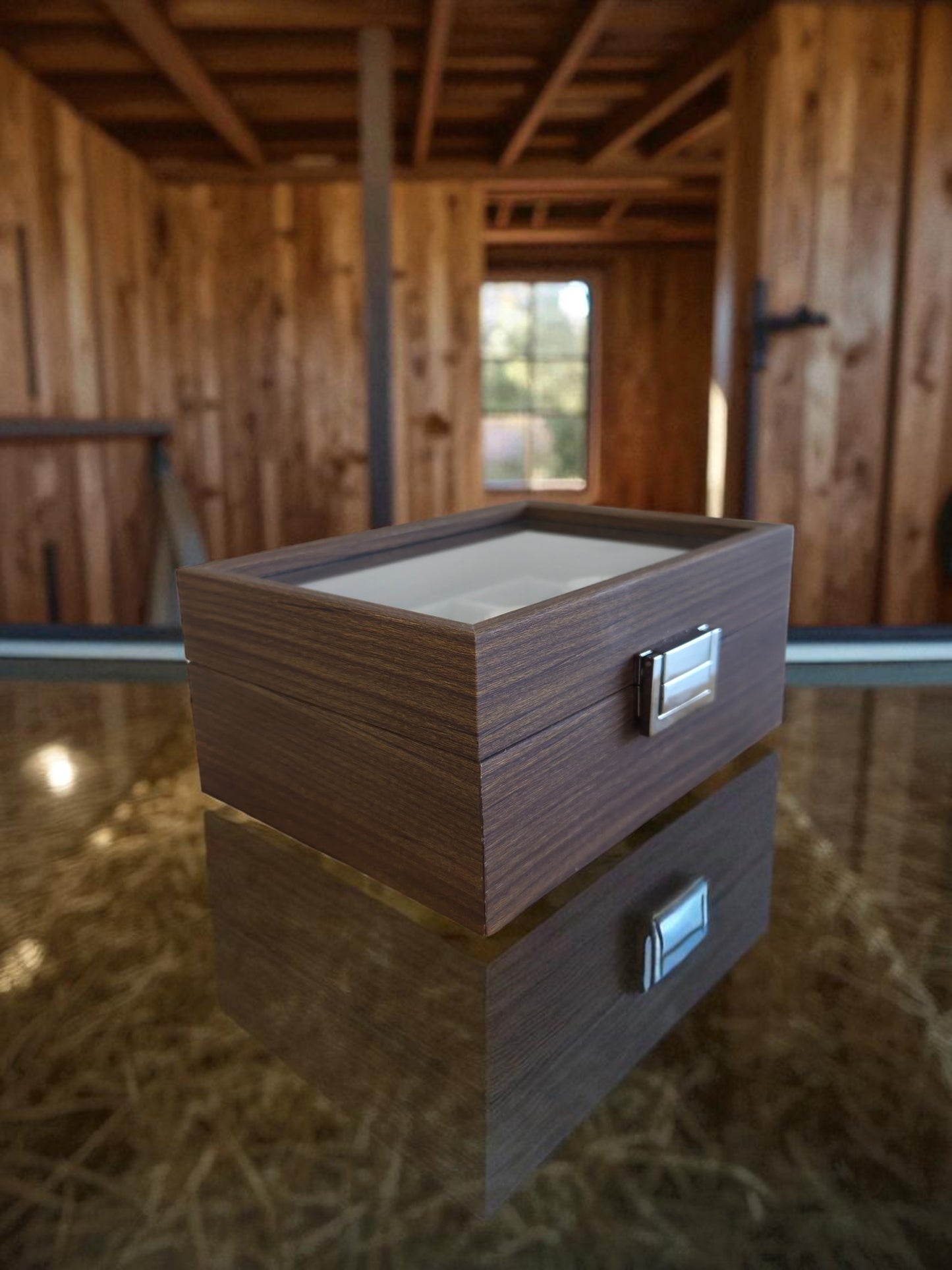 Coffret 3 montres – Bois noble & velours